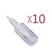 ZJchao(TM) Red Electric Auto Derma Micro Needle Stamp with 10pcs 0.25MM-2.0MM Adjustable 12 Needle Cartridge