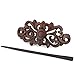 Evolatree - Hand Carved Sono Wood - Royal Butterfly Filigree - Hair Pin Barrette - 4"