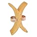 Produktbild Qualität Handgefertigt Massivholz Kopfhörer Ständer/Holz Headset Halter/Schreibtisch Kopfhörer zeigen Display Aufhänger/Gaming Headset Haken Halterung für die meisten, ohraufliegende und Over-Ear-Kopfhörer (Walnut Braun)