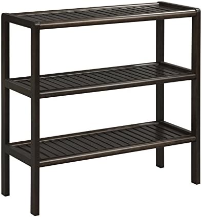 Abingdon Solid Birch Wood 3 Shelf Large Console