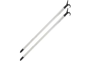 FERROELETTRA Asta Appendiabiti per Armadio Telescopica Cromata, Made in Italy, Bastone Estensibile fino a 150cm, 2 Pezzi (2)