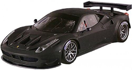HOT WHEELS HWBCK09 FERRARI 458 ITALIA GT2 2011 MATT BLACK 1:18 DIE CAST MODEL