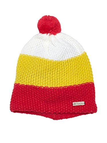 Preisvergleich Produktbild Alpine Pro Mütze TANAKIL rot / gelb / weiß 8-9 Jahre (M)