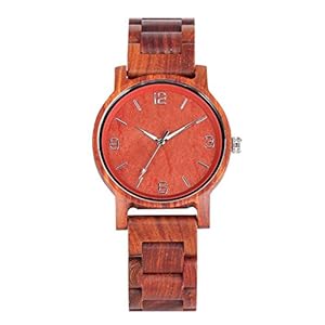 WRENDYY Wooden watch 4 Types Full Wooden Watch for Men Clock Male Simple Pure Dial Retro All Wood Band Men's Quartz Wrist Watches