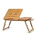 Produktbild DMMASH Tragbare Faltbare Bambus Laptop Sofa Bed Office Laptop-Schreibtisch mit Fan-Bett-Tisch,L