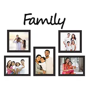 Paper Plane Design Family Love Memories Home Photo Frame Collage Set For Home Decor (FAMILY)