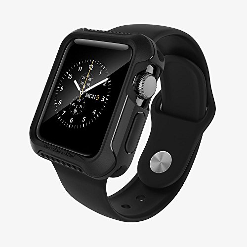 Caseology Funda Apple Watch Serie 2 42 mm Serie Vault Fino Amortiguador de TPU Protector Resistente a los Golpes Negro Mate para el Apple Watch Serie 2 2016 - Solo 42 mm reviews Caseology Funda Apple Watch Serie 2 42 mm Serie Vault Fino Amortiguador de TPU Protector Resistente a los Golpes Negro Mate para el Apple Watch Serie 2 2016 - Solo 42 mm