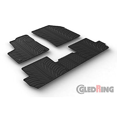 Gledring Set tapis de caoutchouc Peugeot 3008 9/2016- (T profil 5-pièces + clips de montage)
