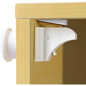 Lot De 4 Verrous De Sécurité Enfants - Auto-adhésifs Pour Tiroirs Et Portes - Invisibles Et Sans Trace