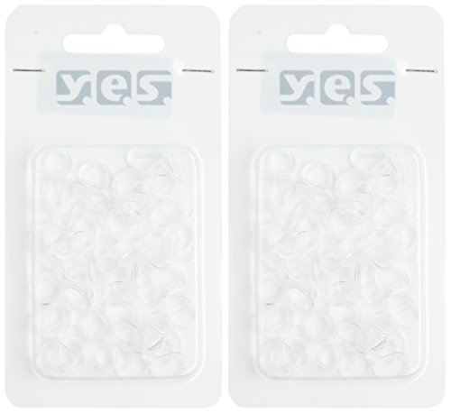 Solida Y.E.S. Mini-Haargummi transparent, 2er Pack (2 x 100 Stück) - 2