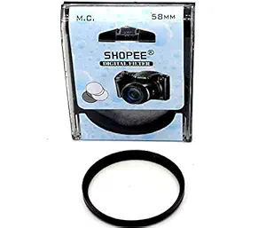 SHOPEE BRANDED 58MM multi coated mc UV LENS FILTER FOR CANON EOS 18-55MM 55-250MM LENS 58MM