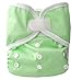 Kawaii Baby One Size Happy Leak-free Velcro Cloth Diaper Cover for Prefolds Lime