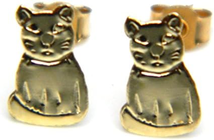 Arranview JewelleryChild's Cat Stud Earring - 9ct Gold