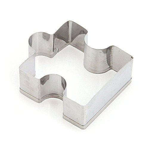 4 Stück Puzzleteil Edelstahl Fondant Keks Ausstecher Kuchen Plätzchen Ausstecherform Puzzle Form - 4