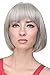 WIG ME UP ® - Lady Quality Wig short Page Bob fringe bangs silvery grey 703-51