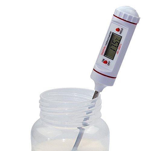 Digital Babyflaschenthermometer . Baby Flaschenthermometer mit Edelstahl – Sonde - 4