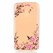 Produktbild Für LG K10 Hülle,LG K10 Schutzhülle, MUTOUREN Crystal Kirstall Handyhülle Case Cover TPU Silikontasche Transparent Ultra dünne Gel Anti-scratch hinten Tasche Etui Bumper Weiß - schön Blumen Garten