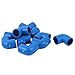 Produktbild sourcingmap® 10Stück 20mmInnenDia PVC 2-Weg 90Grad Wasserrohr Schlauchanschluss Verbinder Blau de