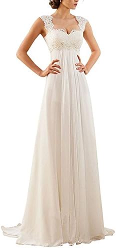 Aiyana Women Chiffon Open Back Lace Beaded Evening Dress Sweetheart Lace Up Mermaid Wedding Dress