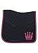 Produktbild SPOOKS Schabracke Dressage Pad Happy Crown black/pink