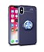 Produktbild Hülle iphone X,Silikonhülle iPhone XS,SaKuLa Neu Original iphone X iPhone XS Handyhüllen mit Metall 360 Rotation Verstellbarer Ring Grip Halter Ständer Personalized Design Kompatibel mit Magnetischer Autohalterung,Ultradünnen Slim Fit Stoßdämpfung Silikon Stoßfänger Tasche Handytasche Etui Bumper Soft Flexible TPU Smartphone Schutzhülle Case Cover Handycover für iphone X iPhone XS-Voll Blau