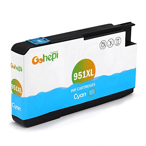 Gohepi 950XL/951XL Kompatibel für Druckerpatronen HP 950XL 951XL, 2 Schwarz/Blau/Rot/Gelb 5er-Pack Arbeiten mit HP Officejet Pro 8620 8610 8600 Plus 276dw 8100 8615 251dw 8625 8660 8640 8630 Patronen - 5