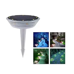 hardoll Waterproof 0.6 Watts LED Deck Solar Panel Light Lamp (Warm White)