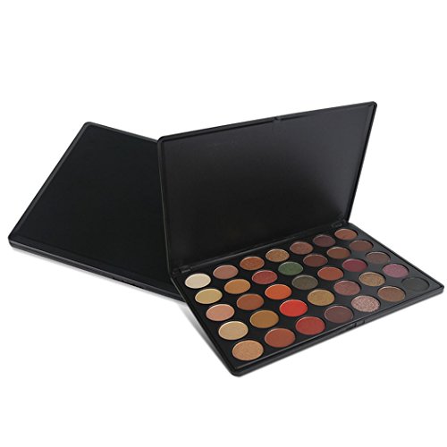 CRAVOG 35 Farben tragbare Schimmern/Matte Lidschatten Palette mit Travel-Größe Eyeshadow - 7