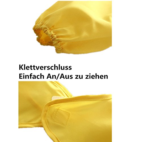 Haimoburg 3 teilige Wasserdicht Ärmellätzchen Nässeschutz Babylätzchen Baby-Latz 6 zu 36 Monaten - 3