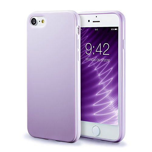iPhone 7 Case, technext020 Shockproof Ultra Slim Fit Silicone iPhone 7 Cover TPU Soft Gel Rubber Cover Shock Resistance Protective Back Bumper for iPhone 7 Lavender