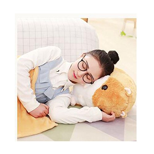 Cute Hamster Halt Kissen Decke, gepolsterte Coral Samt Decke hellbraun - 4