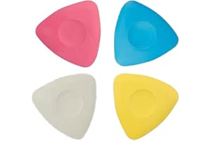 leersao Gesso da Sarta 4 Pezzi, Gesso Sarta Colorato, Triangolo di Alta qualità Gesso per Sartoria, Gesso Sarta è Adatto per Marcare Vari Tessuti e Pelli