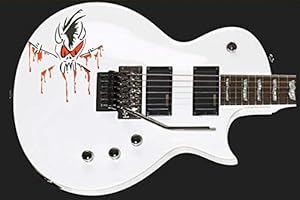 GUITARCUSTOM Scary Guy Sticker Vinyl Body Guitar & Bass Pegatinas Vinilo Para Guitarra (negro)