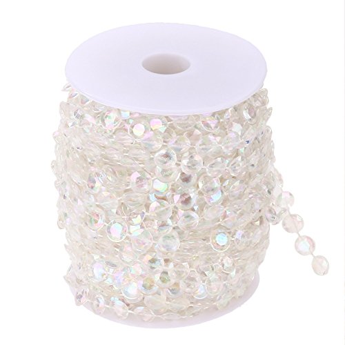 30 M Acrylkristall Garland Strang Kette hängende Diamant-Korn-DIY Dekor-Hochzeit oder als Handarbeit als Vorhang 30M - 3