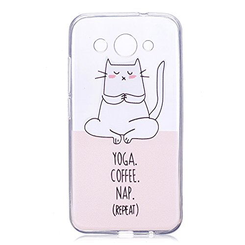 Preisvergleich Produktbild Huawei Y3 2017 Handy Hülle Durchsichtig mit Muster, Docrax Handyhülle Silikon Stoßfest Kratzfest Schutzhülle Bumper Case für Huawei Y3 (2017) - DOHEX43360 #11