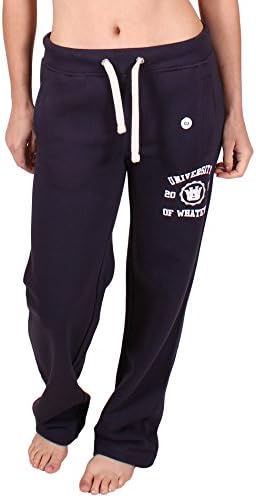 University of Whatever Unestablished sweat pantsfor women - Thick and warm joggers for all seasons (Navy, XL) (FR601)
