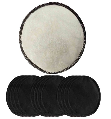 Bamboo Breast Pads - Black (pack 12)