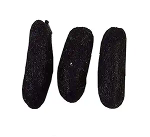 Pooja Enterprises Natural Hair Volume Sponge Padding Bun (Black) - Pack of 3