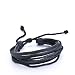 Produktbild TJeanny Wickel Lederarmband Schmuck Damen Armband Armreifen Surfer Leder Legierung Damen Herren Schwarz