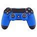 Produktbild eXtremeRate PS4 Gehäuse Case Obere Hülle Schutzhülle Cover Oberschale Skin Schale für Playstation 4 PS4 Slim PS4 Pro Controller CUH-ZCT2 JDM-040 JDM-050 JDM-055(Schatten-Blau)