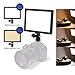 Produktbild LED Videoleuchte Dimmbar,Switti Kamera Videoleuchte mit LCD Display,16W Videolicht mit Blitzschuh,3200K-5600K Bi-Color Kameralicht,Fotolicht (Batterie und Netzteil Nicht enthalten)-MEHRWEG