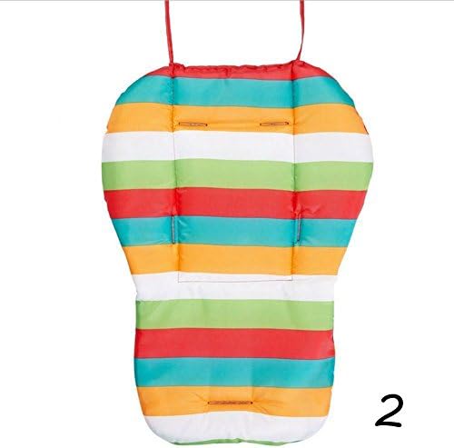 BALANCEYG 1PC Cushion Universal Thickening Rainbow Trolley Chair Cotton Pad Teapot Stroller Baby Car Universal Chair Cover