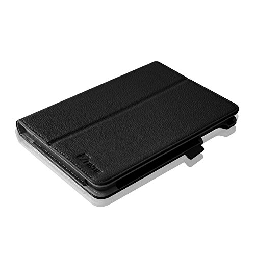 Fintie Medion Lifetab S7852 (MD 98625) / S7851 (MD 98675) Hülle Case – Folio Kunstleder Schutzhülle Tasche Cover Etui mit Ständerfunktion und Stylus-Halterung für MEDION LIFETAB S7852/S7851(19,9 cm 7,85″) Tablet-PC, Schwarz - 9