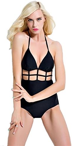 Swimwear Women's One Piece Bikini Criss Cross Front Swimsuit Solid Color Monokini