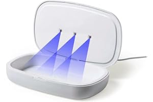 BigBuy Cleaning S1419832 Sterilizzatore UV Caricabatterie Senza fili, Bianco