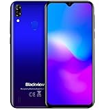 Télephone Portable débloqué 4G, (2019) Blackview A60 Pro Android 9.0, 6.1'écran Waterdrop Dual SIM Smartphone,MTK6761 Quad Core 2 GHz 3 Go+ 16 Go, 4080mAh, déverrouillage du Visage, GPS - Bleu