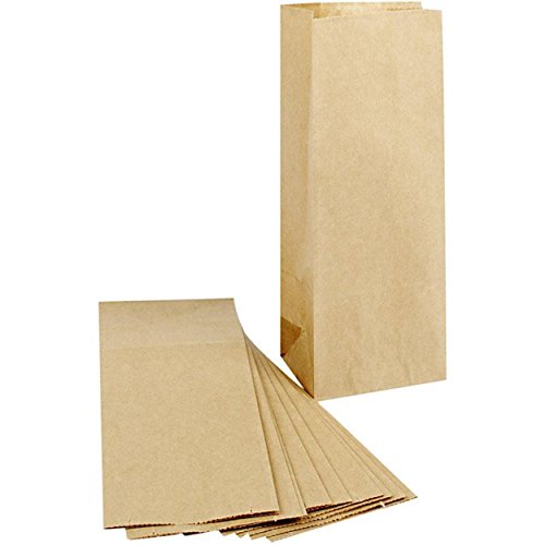Papier Bodenbeutel klein / mittel, braun, 50 Stück, Größe 10x7x26 cm, unbedruck / natur, Gewicht 70g/m² ✓ lebensmittelecht ✓ Geschenktüten, Kraftpapiertüten, Adventskalender Basteltüten ✓ Papierbodenbeutel / Papierbeutel zum bemalen & basteln ✓ für Lebensmittel: Süßigkeiten, kleine Kekse | Gebäck | Pralinen | Plätzchen | Lebkuchen ✓ Set 50 stk retro Papiertüten unbedruckt zum befüllen | Perfekt für XMAS / Ostern / Vintage / DIY Deko / Christmas Weihnachten | trendmarkt24 23372 - 2