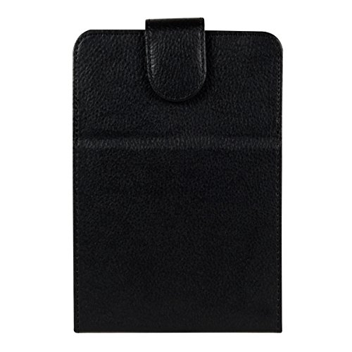 kwmobile Flip Hülle Case für Tolino Vision 1 / 2 / 3 / 4 HD mit Standfunktion – Kunstleder Tasche aufklappbar in Schwarz - 3