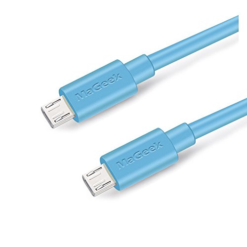 MaGeek® [2-Pack] 1.8m Extra Langes Premium Micro USB Kabel Schnell Aufladen Synchronisationen und Ladekabel für Android, Samsung, HTC, Motorola, Nokia, LG, HP, Sony,und mehr (Blau) - 3