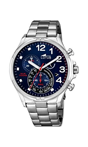 Lotus Reloj Cronógrafo para Hombre de Cuarzo con Correa en Acero Inoxidable 10126/3
